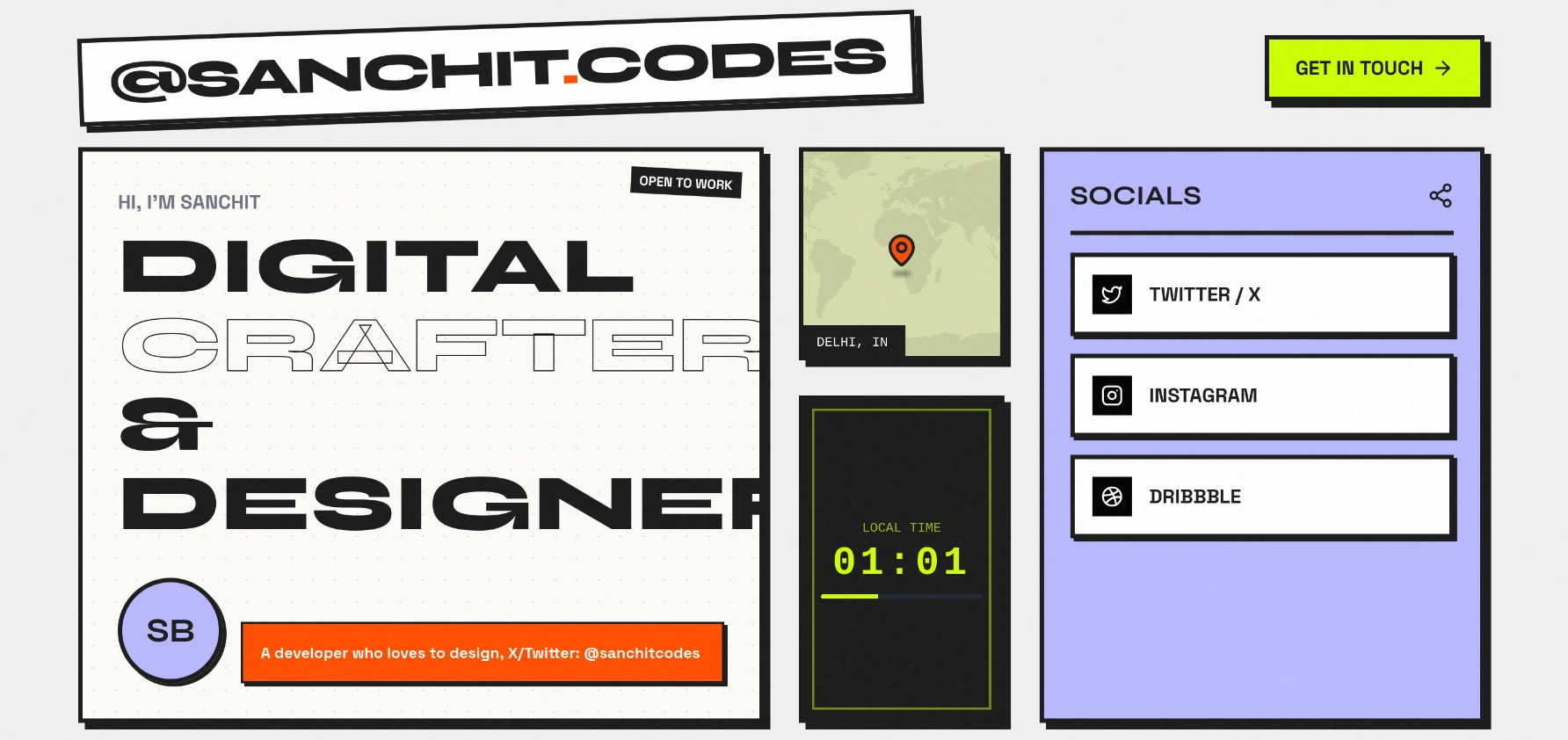 Selected interface design 07