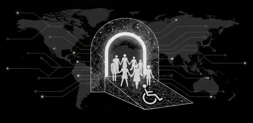 Accessible design interface showing WCAG compliance and inclusive user experience