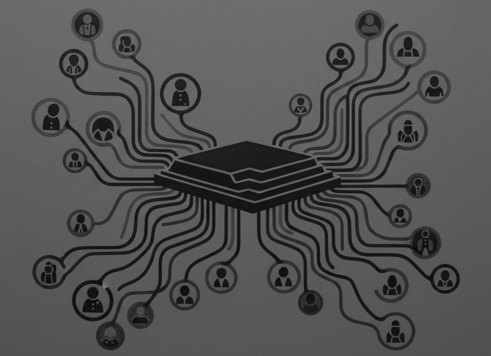 Unified business data platform showing integrated information across all departments